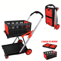 Carrinho Dobrável + 2 Caixas de Brinde - LoadMax