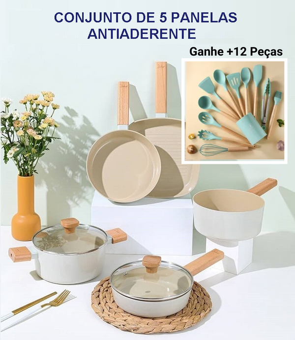 Conjunto de Panelas Antiaderentes - Nutralia