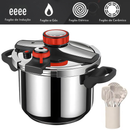 Panela de Pressão Aço Inoxidável TurboChef - À Prova De Explosões + Brinde Kit Utensílios