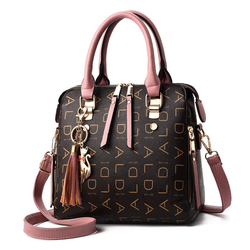 Bolsa Feminina em Couro Genuíno - Luxury + Chaveiro de Brinde