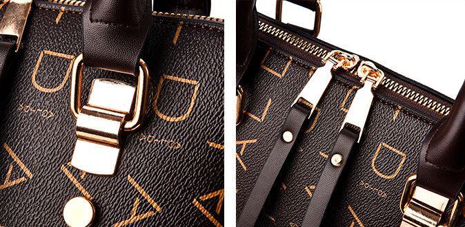 Bolsa Feminina em Couro Genuíno - Luxury + Chaveiro de Brinde
