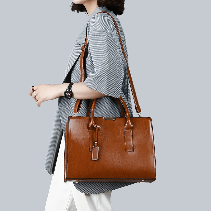 Conjunto Feminino em Couro Bolsa + 2 Carteira - Baggi