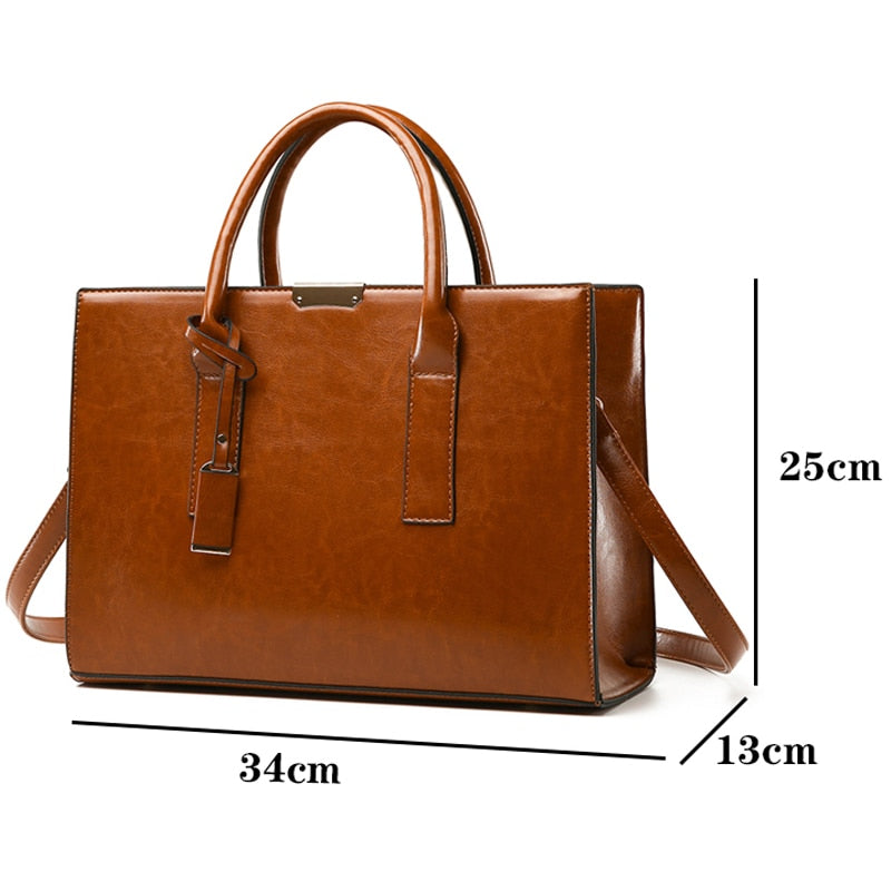 Conjunto Feminino em Couro Bolsa + 2 Carteira - Baggi