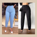 2 Calças Sociais de Alfaiataria com Elastano - Shara