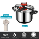 Panela de Pressão Aço Inoxidável 4,5L + Brinde Kit de Utensílios- TurboChef