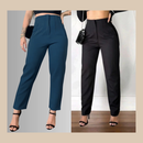 2 Calças Sociais de Alfaiataria com Elastano - Shara