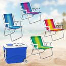 Kit Praia com 4 Cadeiras + Caixa Térmica 25L - Soprano