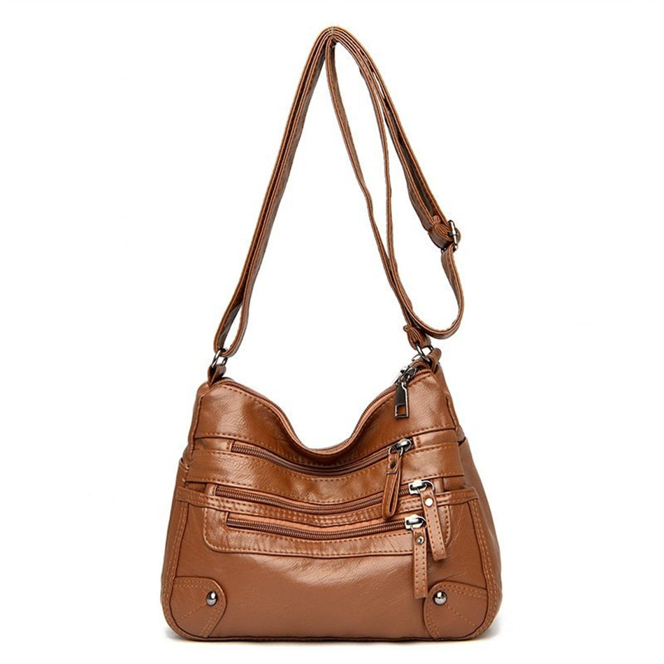 Bolsa Transversal Feminina em Couro Genuino - Stephan