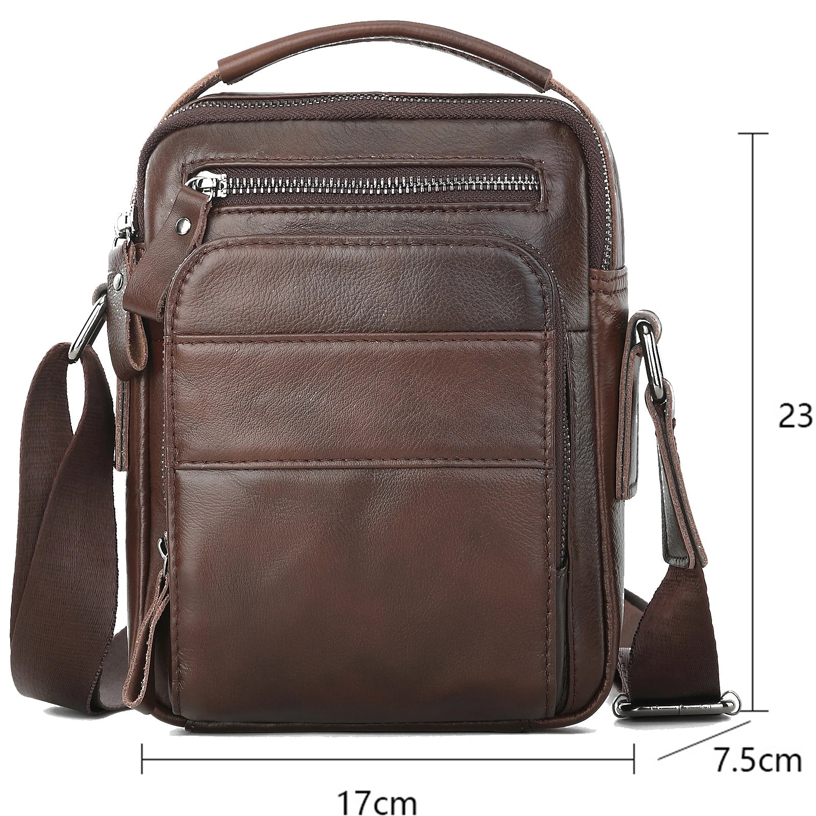 Bolsa de Ombro em Couro Genuino -  Genvie