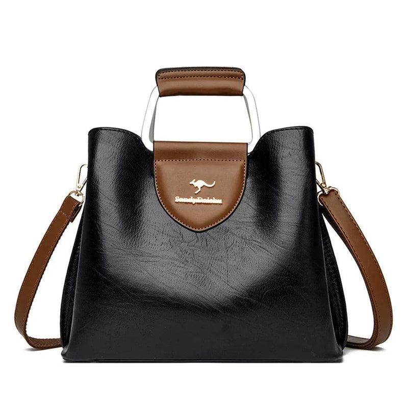 Bolsa Feminina de Couro Genuíno Elite