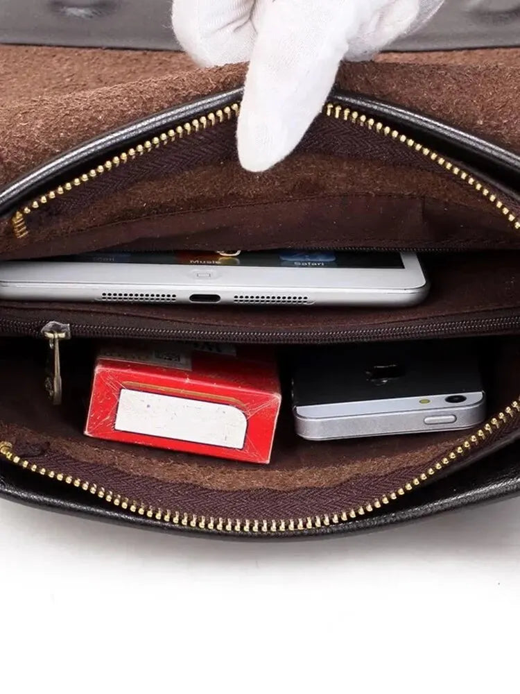 Bolsa em Couro Genuino Executiva - Polly