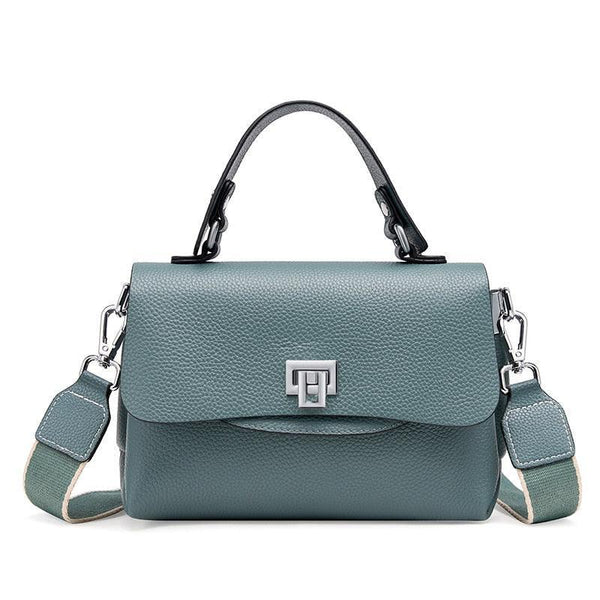 Bolsa Feminina Compacta de Couro Genuíno Femory