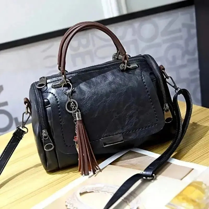 Bolsa Feminina de Couro Genuino - Safira