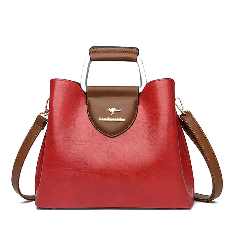 Bolsa Feminina de Couro Genuíno Elite