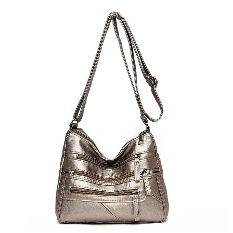 Bolsa Transversal Feminina em Couro Genuino - Stephan