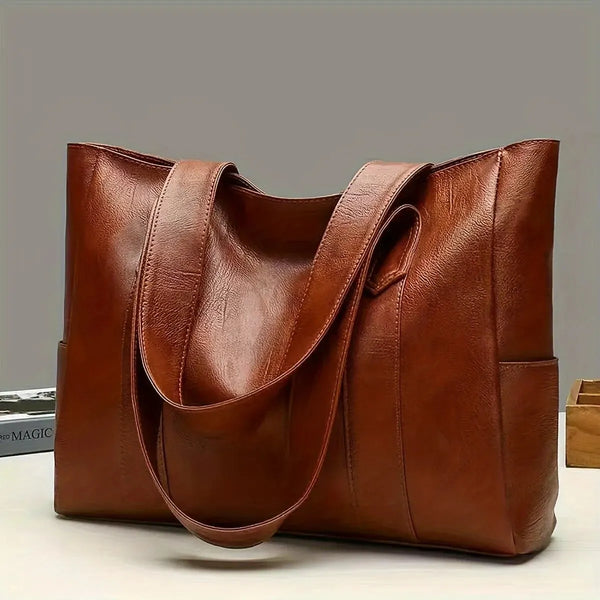 Bolsa Feminina Executiva Couro Vintage