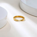 Anel Torcido Banhado em Ouro 18K