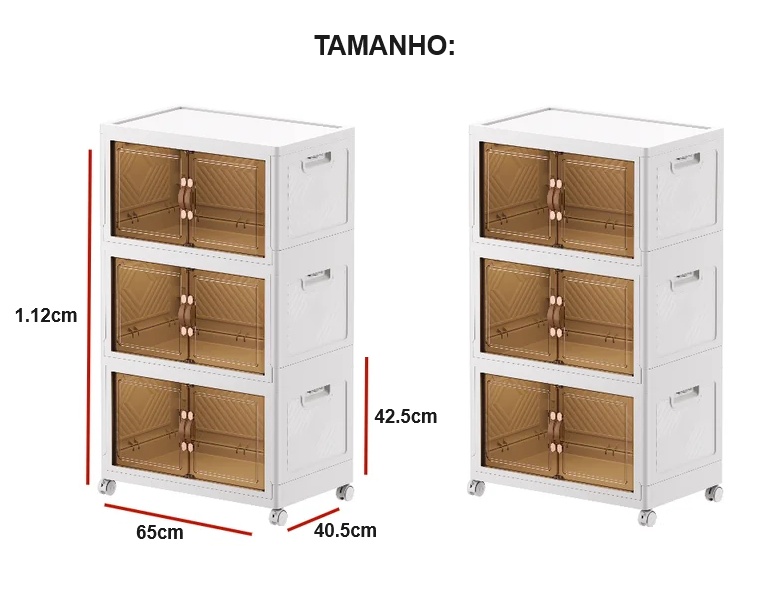 Kit com 6 Armários Dobrável - RoyalBox