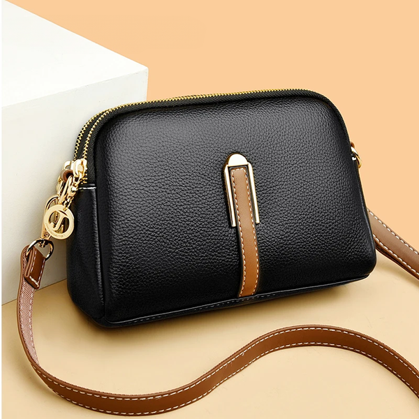 Bolsa Feminina Transversal em Couro Genuino - Lovy