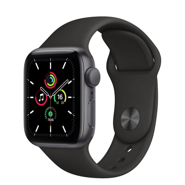 Apple Watch SE 40mm Caixa Cinza-Espacial e Pulseira Esportiva Preto