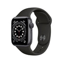 Apple Watch Series 6 40mm Caixa Cinza-Espacial e Pulseira Preta Esportiva