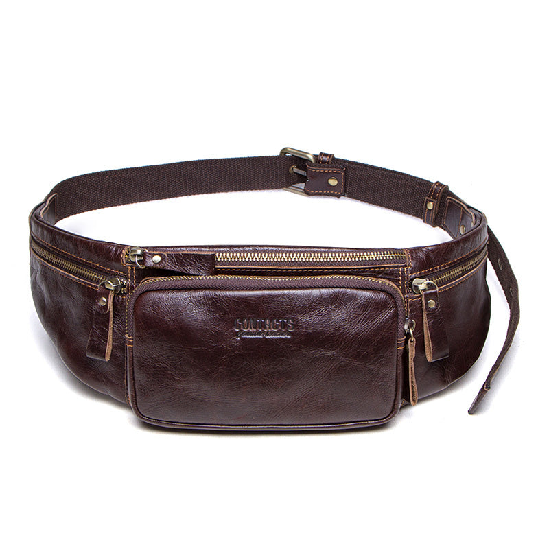Bolsa Cintura De Couro Genuino - Arman