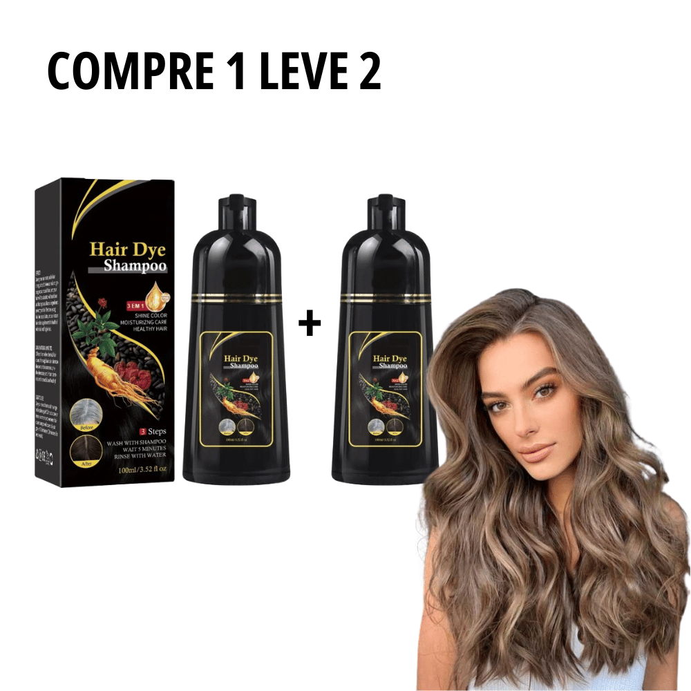 Kit com 2 Shampoo Mágico 3 em 1 - HairDye