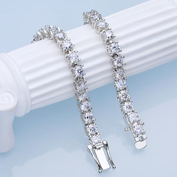 2 Pulseiras de Zircônia Brilhante - Ziralle