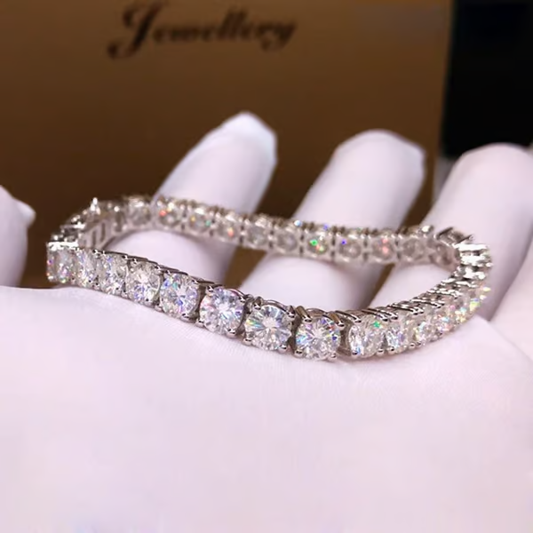 2 Pulseiras de Zircônia Brilhante - Ziralle