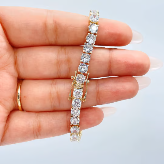 2 Pulseiras de Zircônia Brilhante - Ziralle