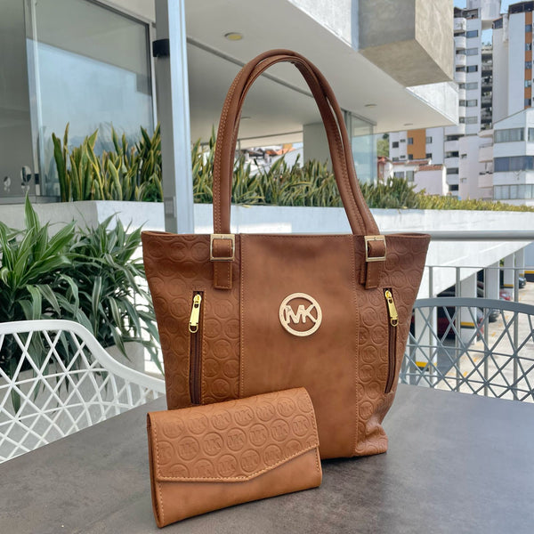 Bolsa de Couro + Brinde - Celeste