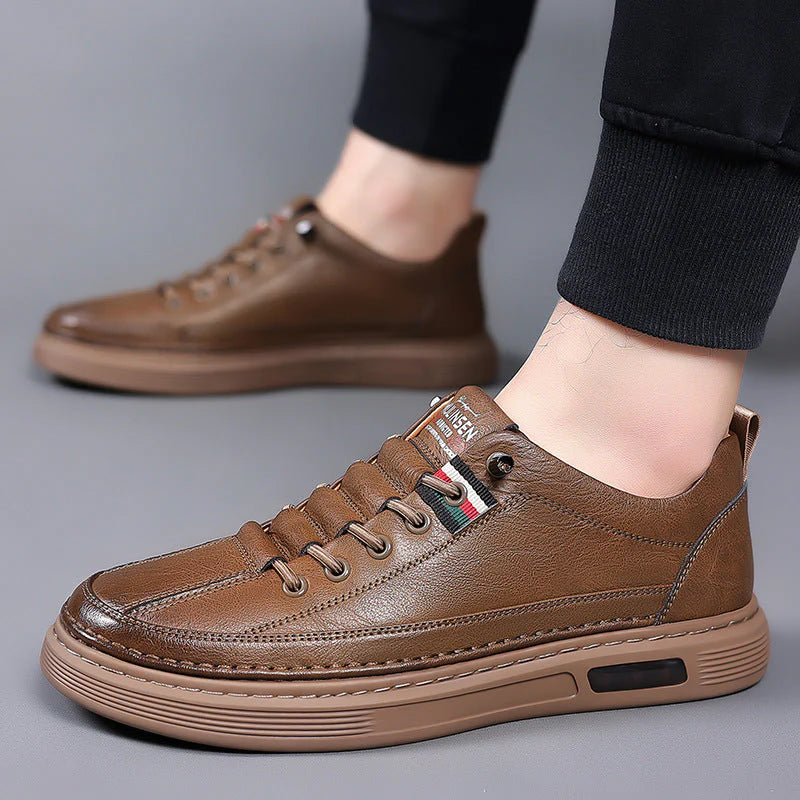 Tênis de Couro Italiano Masculino - Eleganza
