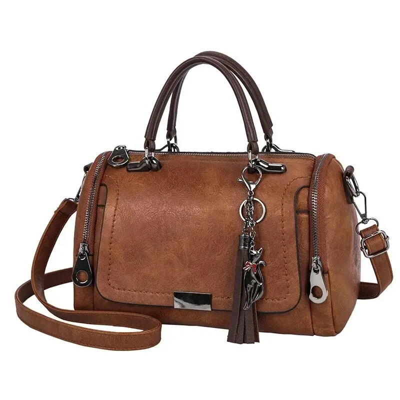 Bolsa Feminina de Couro Genuino - Safira