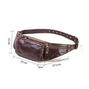 Bolsa Cintura De Couro Genuino - Arman