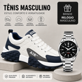 Tênis Esportivo Masculino Ecke + Relógio