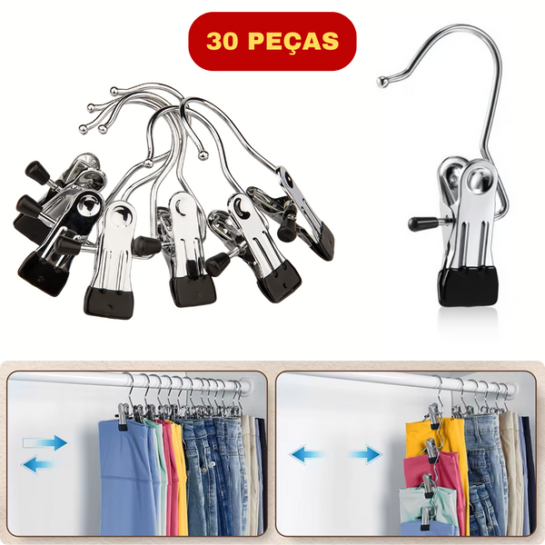 Prendedor de Roupas Antideslizantes - TravaFlip