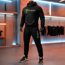 Conjunto Moleton Flanelado Unissex Com Capuz - Monster