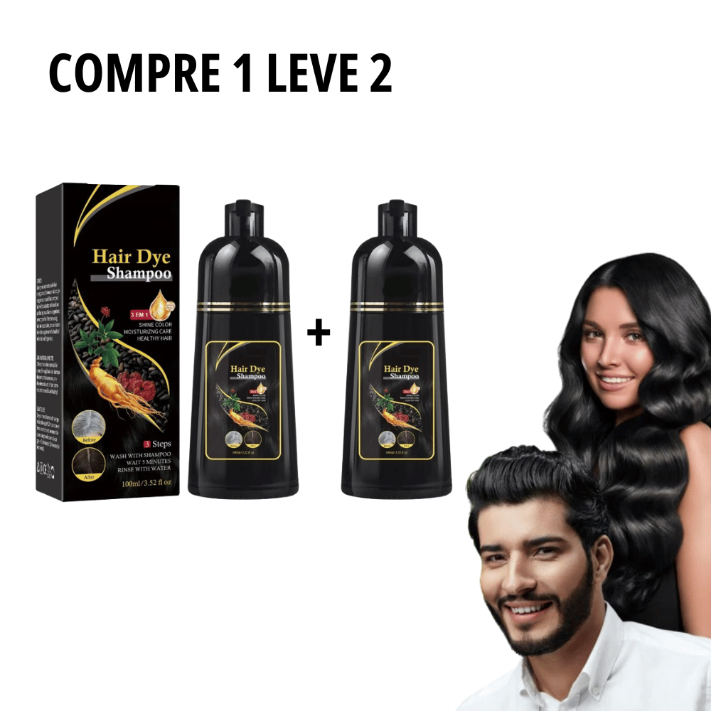 Kit com 2 Shampoo Mágico 3 em 1 - HairDye