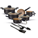 Jogo de Panelas Antiaderente 10 Peças + Brinde - DCheff