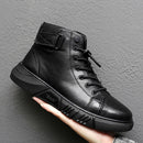 Bota de Couro Masculina - Iron Black