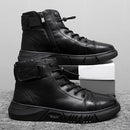 Bota de Couro Masculina - Iron Black