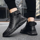 Bota de Couro Masculina - Iron Black