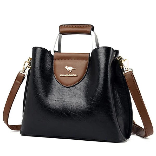 Bolsa Feminina de Couro Genuíno Elite