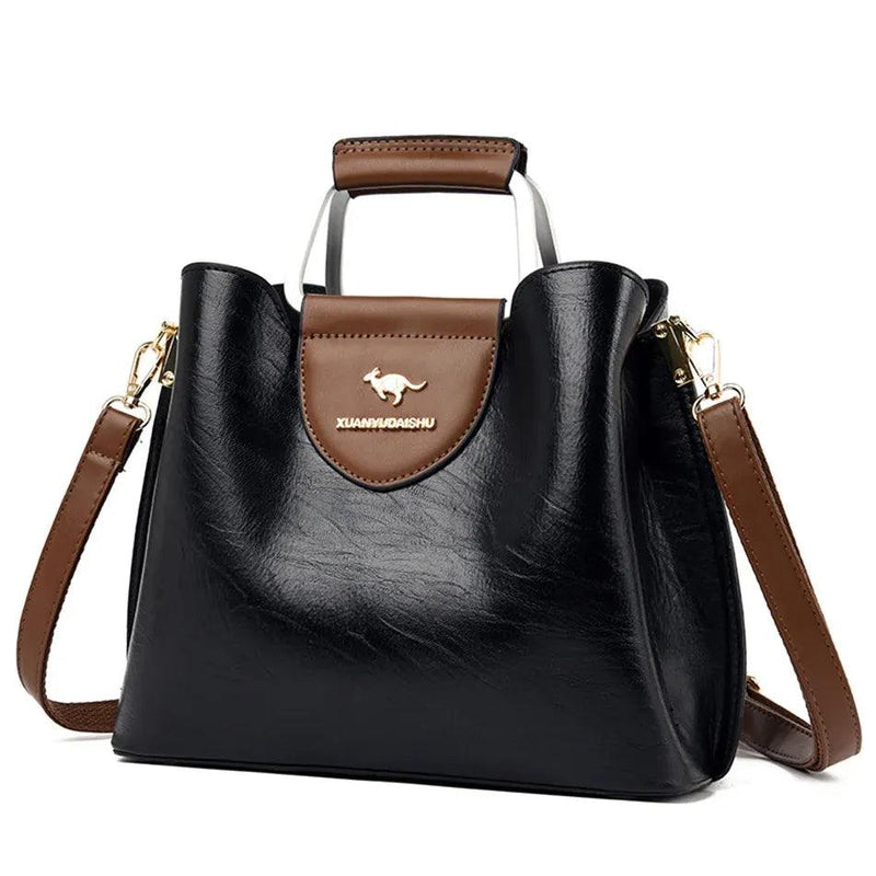 Bolsa Feminina de Couro Genuíno Elite
