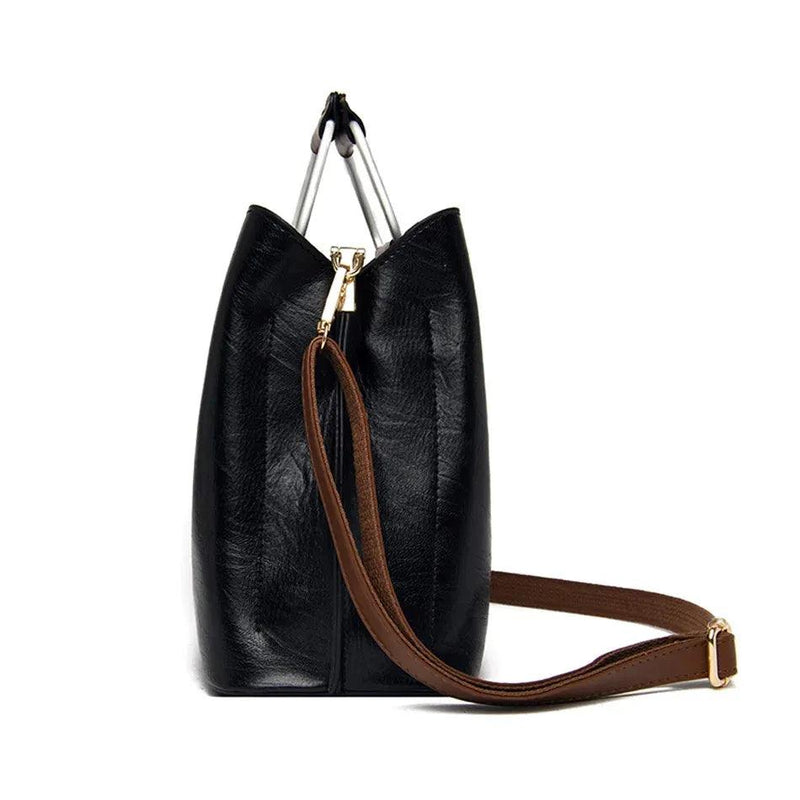 Bolsa Feminina de Couro Genuíno Elite