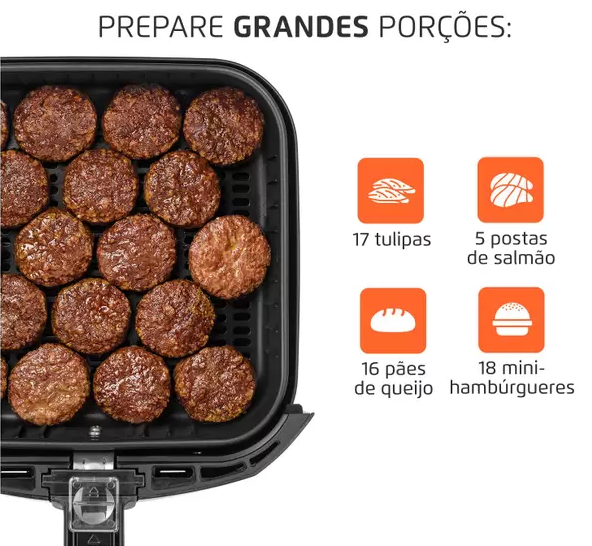[MEGA LIQUIDAÇÃO] Fritadeira Elétrica Air Fryer 5L - Mondial