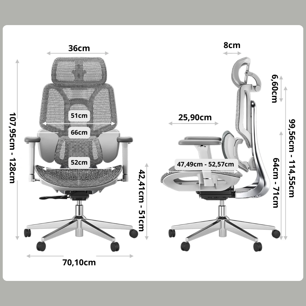 Cadeira de Escritório Ergonômica - Hallys