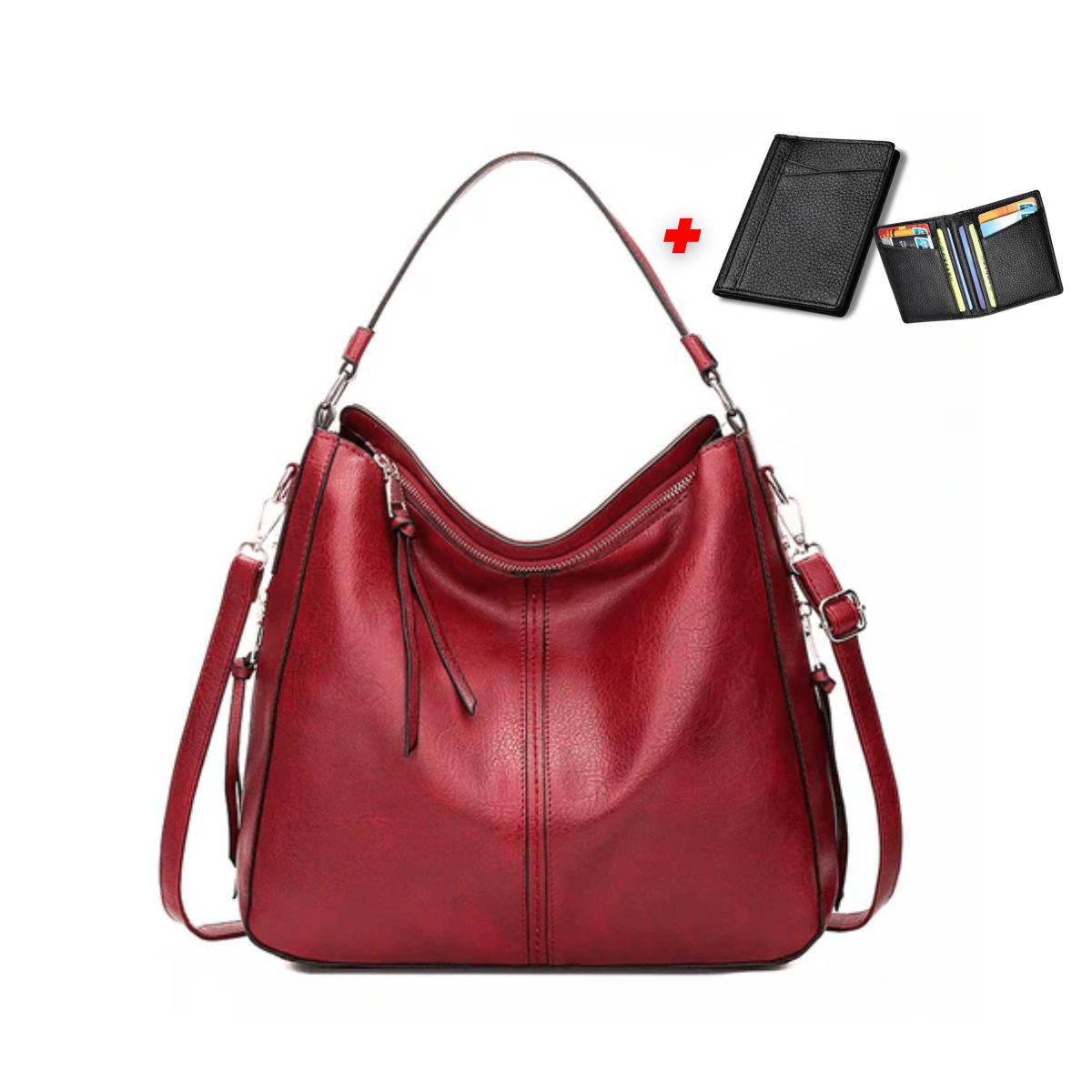 Bolsa de Couro Legítimo + Brinde - Madona